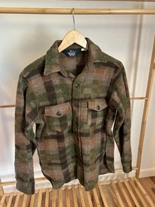 Vintage 1980s Woolrich Heavyweight Wool Green/brown Hunting Coat Men’s Medium US - Bild 1 von 12