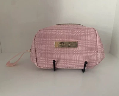 Bolsa de cosméticos de maquillaje MAC polvorienta color oro rosa cremallera asa de cinta nueva sin etiquetas Foto 1 de 4