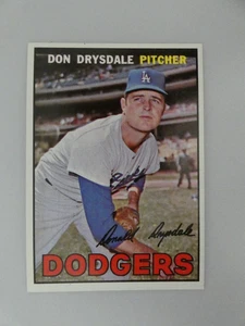 TOPPS 1967 BASEBALL CARD #55 DON DRYSDALE - Foto 1 di 2