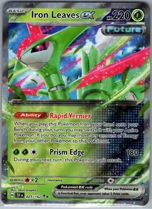 Iron Leaves ex 025/162 SV05: Temporal Forces - Pokemon Card - NM - Picture 1 of 2