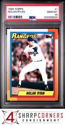 1990 Topps #1 Nolan Ryan Rangers Hof PSA 10 Foto 1 de 2