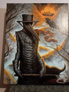 Chet Zar The Plague Doctor Canvas Giclee 11x14 Signed Numbered Gallery Wrap - Picture 1 of 12