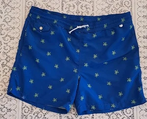 Polo Ralph Lauren Herren Badehose Shorts Gr. XL gefüttert blau Turtle Print Taschen - Bild 1 von 10