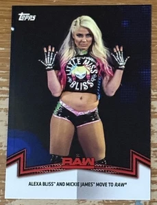 2018 Topps WWE Women’s Division Alexa Bliss Raw Insert Card!! - Foto 1 di 2