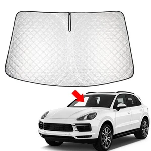 Faltbare Windschutzscheibe Sonnenschutz Visier Schutz Für Porsche Cayenne 19-25 - Picture 1 of 18