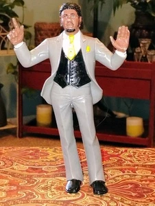 Figura de acción resbaladiza WWF Wrestling Superstars LJN 1988 Titan Sports juguete vintage B - Imagen 1 de 6