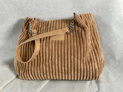 Bolso de Hombro Meiduola YYDS Felpa Caqui Acanalado Suave Cartera Peso Largo Pana 2-D Foto 1 de 2