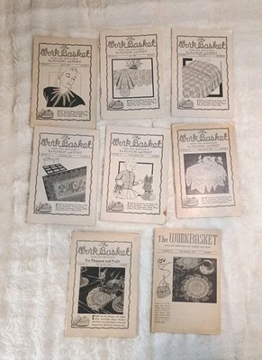 Vintage Lot of 8 The Workbasket Home and Needlecraft 1948 1949 1950 - Image 1 of 4