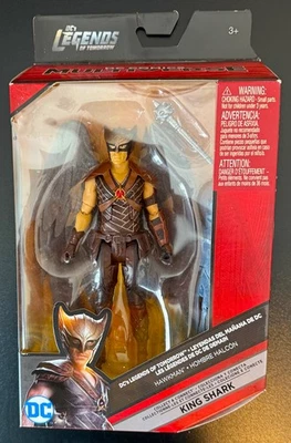 Mattel Legends of Tomorrow, DC Multiverse, Hawkman, Build King Shark. Novo em folha! - Imagem 1 de 4