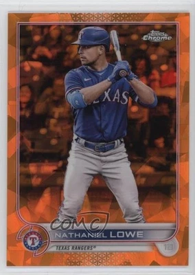 2022 Topps Chrome Sapphire Edition Orange /25 Nate Lowe Nathaniel Lowe #551 - Image 1 of 2