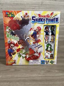 Epoch Games Super Mario Blow Up! Shaky Tower Balancing Game, Tabletop Skill NEW