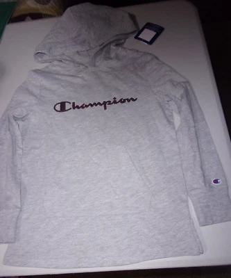 CAMISETA CHAMPION NIÑA SUDADERA CON CAPUCHA Gris TALLA M * Foto 1 de 3