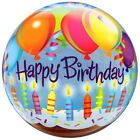Qualatex Bubble Happy Birthday Geburtstagskuchen 22" 56cm Luftballon unbefllt