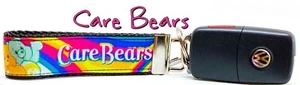 Bears Key Fob Wristlet Keychain 1" wide Zipper pull Camera strap - Picture 1 of 12