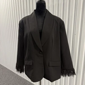 Cato Collection Women’s New Black Fitted Blazer Size XL - Picture 1 of 8