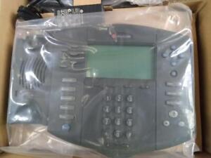 Polycom SoundPoint IP601 SIP Telephone W/ LCD Display - Black