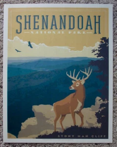 Shenandoah National Park Art Print 11x14 - Picture 1 of 2
