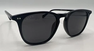 DIFF Maxwell XL Black Grey Mirror Polarized Sunglasses 51-19-145 NEW - Picture 1 of 7