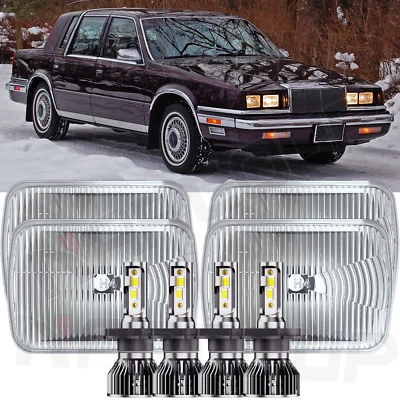 4PCS " LED Headlights High/Low Sealed Beam For CHRYSLER IMPERIAL 1990-1993 Foto 1 de 4