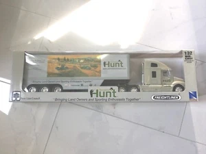 NEWRAY 1/32 FREIGHTLINER TRUCK W/ VAN TRAILER "PERMISSION TO HUNT " 12763 F/S - Picture 1 of 3