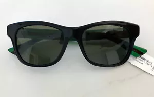 GUCCI Sunglasses GG0044SA 53mm 150mm Black Green Red - Made in Italy - NEW - Picture 1 of 14