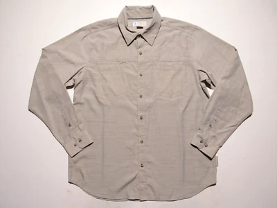 ExOfficio Insect Shield Shirt Men XL Brown Bugs Away Camp Long Sleeve Button Up - Image 1 of 4