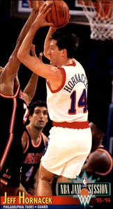1993-94 Jam Session Philadelphia 76ers Basktball Card #169 Jeff Hornacek