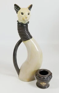 Rare 10½" inch Country Artists Ann Richmond Figural Silky Siamese Cat Decanter - Picture 1 of 4