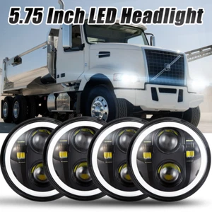 4PCS 5-3/4" 5.75 Inch LED Projector Headlight For Volvo VHD 2001-2019 Jaguar XJS - Picture 1 of 21