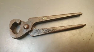 Vintage Farriers Nippers Nail Pullers (I-Beam Logo)+ other Markings 6" Length  - Picture 1 of 11