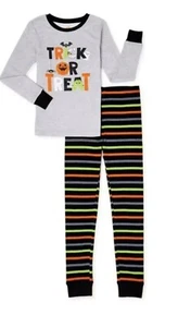 Boys Halloween Trick or Treat 2 Piece Pajama Set - Size 6 - Picture 1 of 9