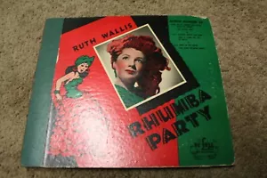 RUTH WALLIS RHUMBA PARTY DE LUXE 78 RPM RECORD SET #23 - Foto 1 di 2