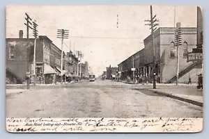 K2/ Streator Illinois Postcard c1910 Main Street Stores 474 - Picture 1 of 4