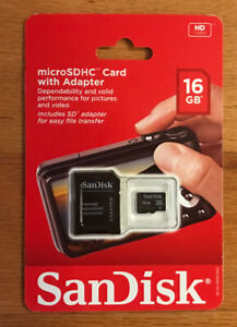 SanDisk 16GB Class 2 Secure Digital High Capacity (SDHC) Card NOS