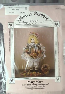 Mary Mary ¿Cómo crece tu jardín? Muñeca 23" + Patrones de Ropa Patrón de Costura - Imagen 1 de 2
