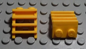 Lego Eisenbahn Waggon Treppe Leiter Dunkelgelb 2 Stück - Picture 1 of 1
