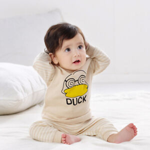  Baby-Anzug Niedlicher Cartoon Langarmshirts O-Ausschnitt T-Shirt5685