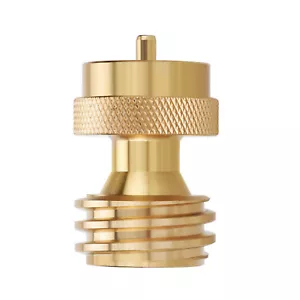 Tank Propane Refill Adapter Universal Bottle Brass Lp Gas 1 LB Cylinder Coupler - Picture 1 of 9