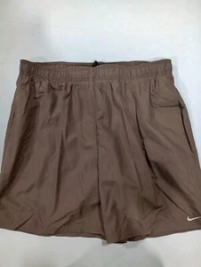 Nike Swim Trunks Shorts Brown NESSA559-046 Men’s Size X LARGE Swoosh NWT!! F139 - Picture 1 of 4