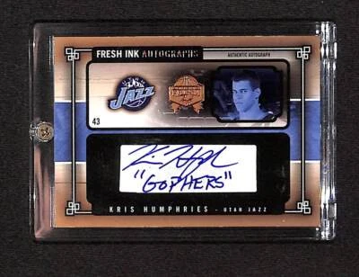 2004 Fleer #FIA-KH Chris Humphries Fresh Ink Auto SN199 Near Mint - Image 1 of 2