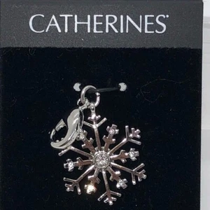 NEW Catherine Snow Flake Silver Charm - Picture 1 of 1