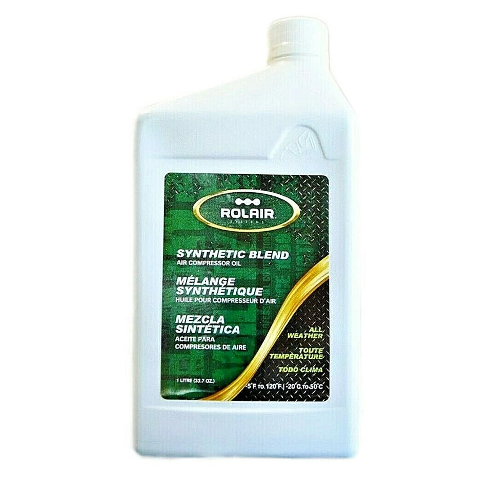 Aceite para compresor de aire Rolair para todo tipo de clima mezcla sintética (1) Foto 1 de 1