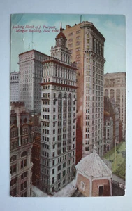 NEW YORK CITY – Looking North from J. Pierpont Morgan Building Vintage Postcard - Foto 1 di 2