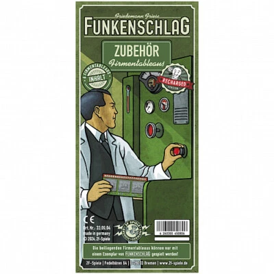 2F SPIELE Funkenschlag Zubehör (Recharged Version) - Firmentableaus