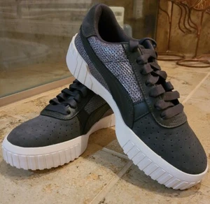 Puma Damen Cali Pailletten Neu ohne Karton Größe 7.. dunkel & hellgrau - Bild 1 von 8