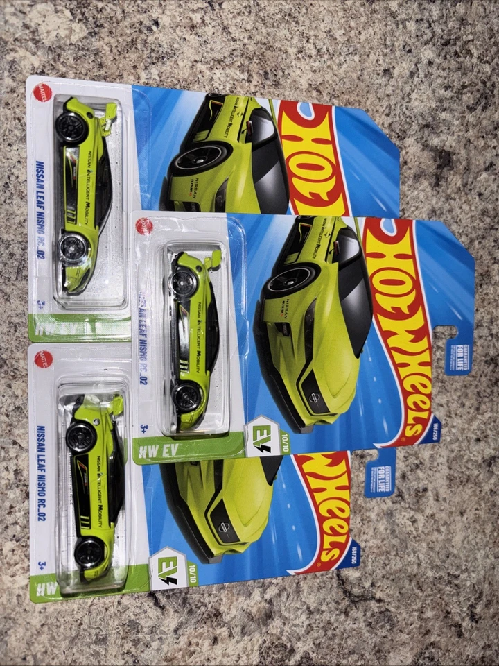 Hot Wheels Treasure Hunt Nissan Leaf Nismo RC_02 Lote de 3 Foto 1 de 1