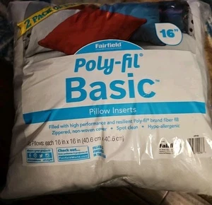 NEU FAIRFIELD 16 x 16 POLY-FIL BASIC Polyester Baumwolle Deko Kisseneinlage - Bild 1 von 5