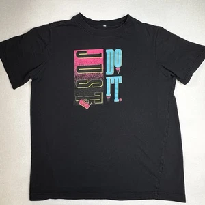 Y2K Nike Just Do It Basketball Retro Graphic Athletic T-Shirt Size Med Youth - Picture 1 of 2