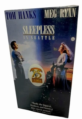 Sleepless in Seattle (VHS, 1993) Tom Hanks Meg Ryan NEW W/ 75th Anniver. SEAL - Image 1 of 4
