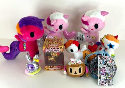 Lote de Figuras Tokidoki Unicorno Mermicorno Juguetes de Peluche y Nuevo Bolso Reutilizable Foto 1 de 4